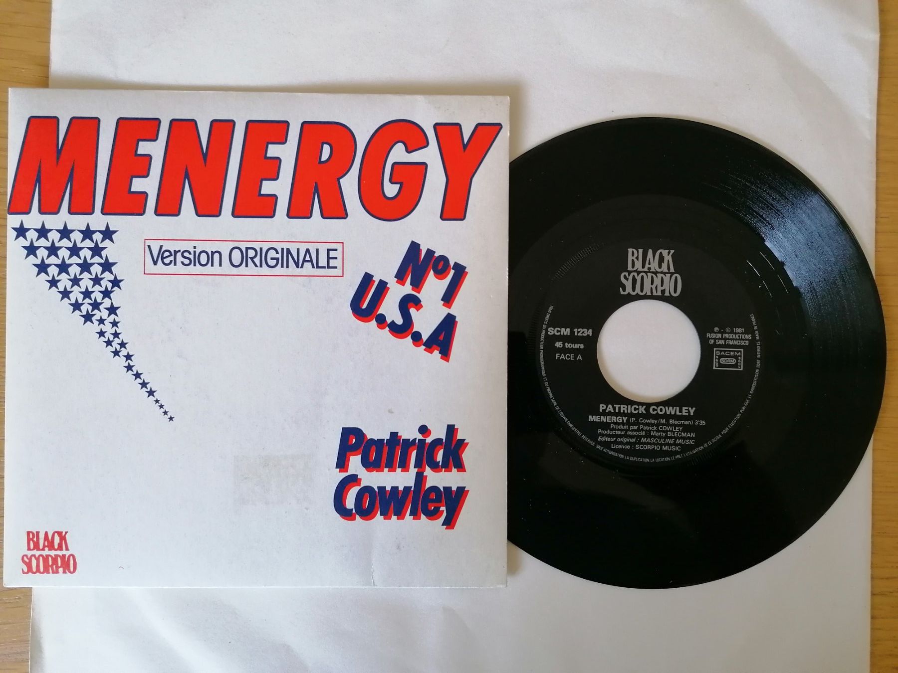 Dischi in vinile: Patrick Cowley -- Menergy – Usato da Beinwil am See venduto da Funkthesizer