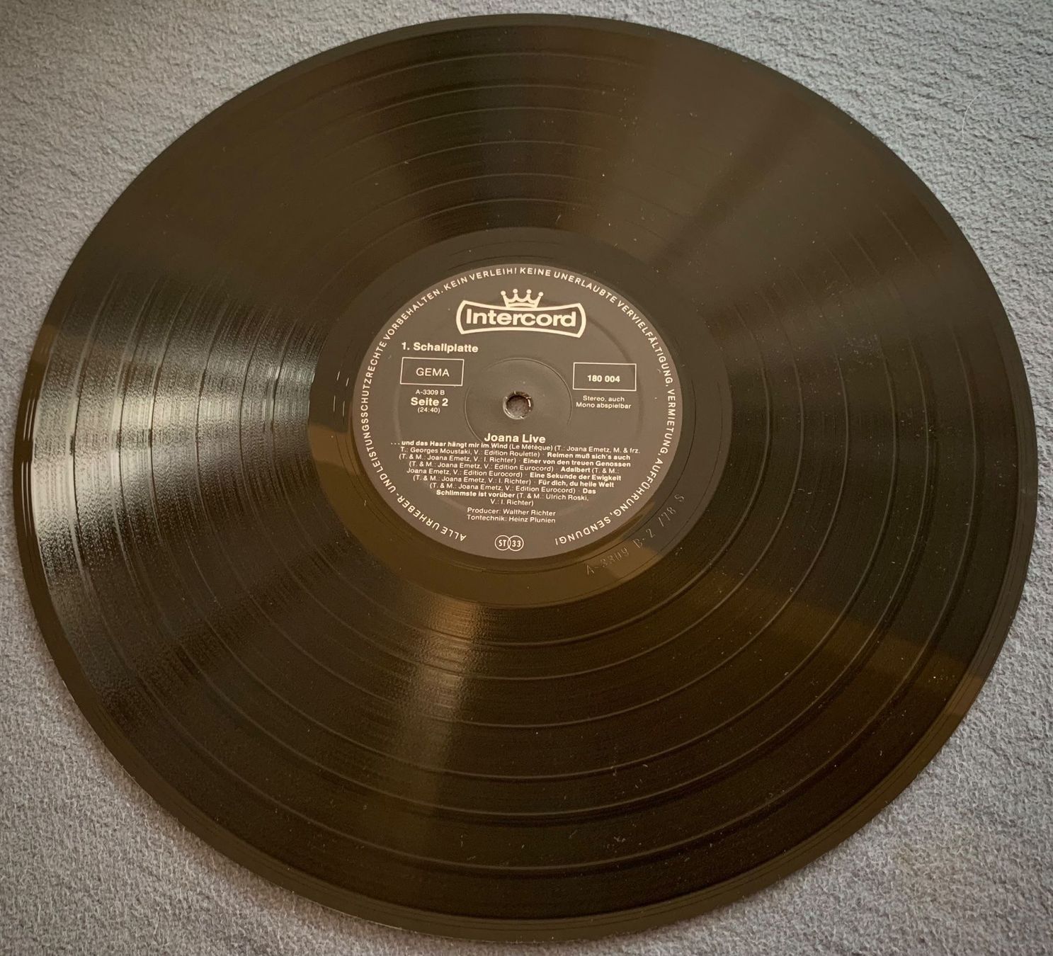 Schallplatten: Joana "live" – Gebraucht aus Spiez von martin-7973 4
