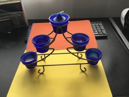 Sehr schöne Kerzenständer Blau