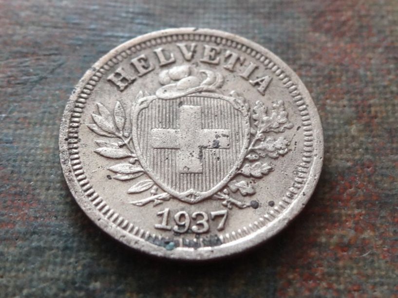 Tutti le monete: 1 Rp. 1937   (A) – Usato da Romanel-sur-Lausanne venduto da Swift13