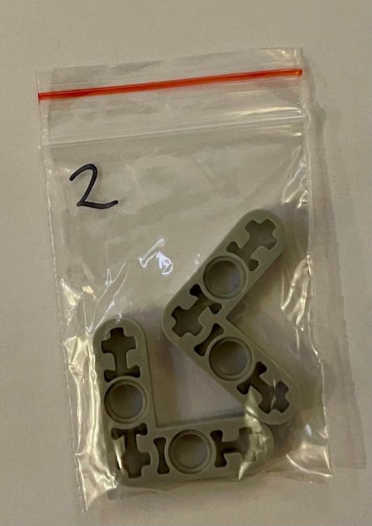 Lego 2 x Liftarm, Modified Bent Thin L-Shape 3 x 3 - 32056 (Gebraucht ...