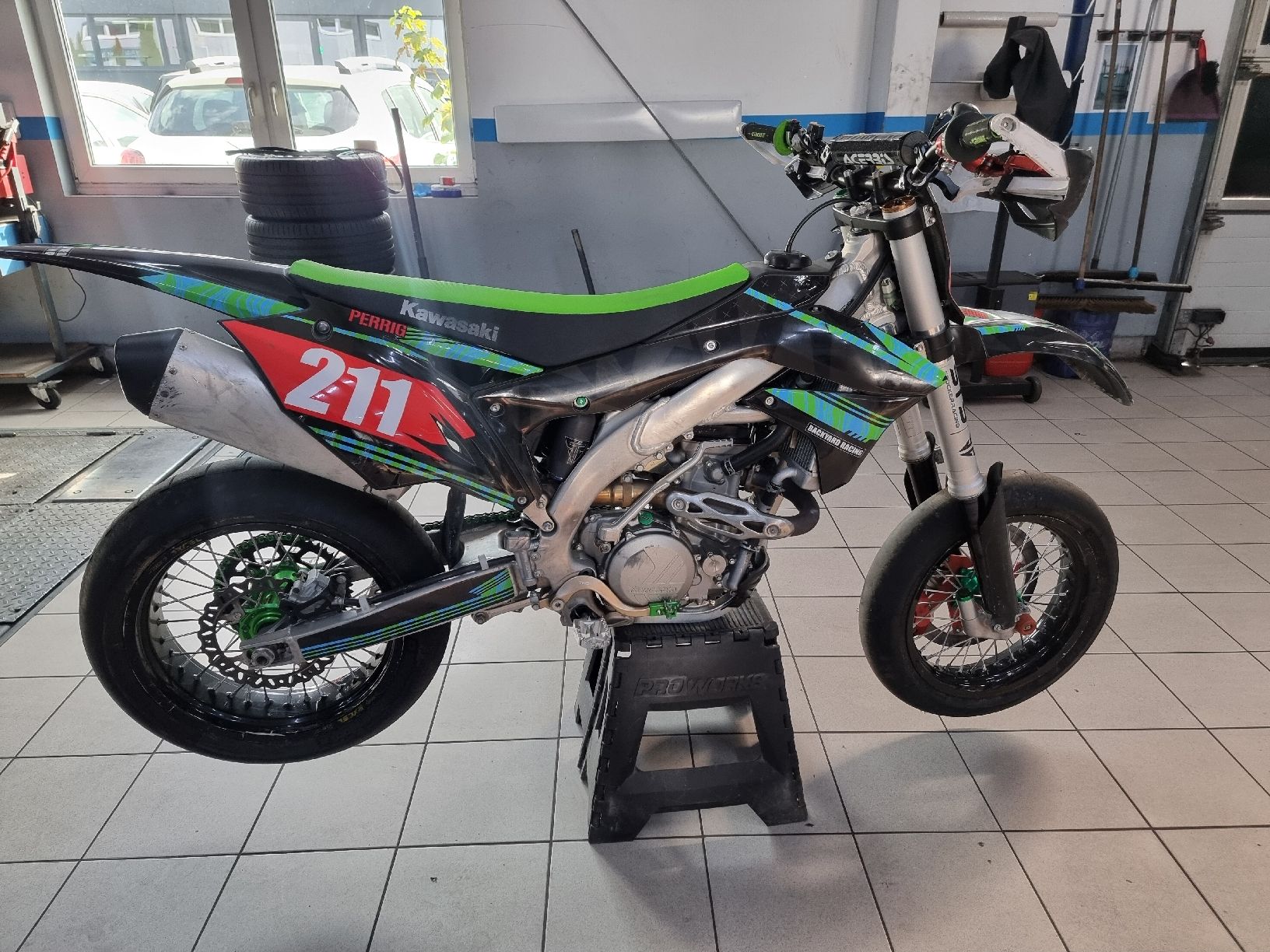 Kawasaki Route: Kawasaki Kx450f Supermoto 2017 – D'occasion à Worben par Liviogeelhaar