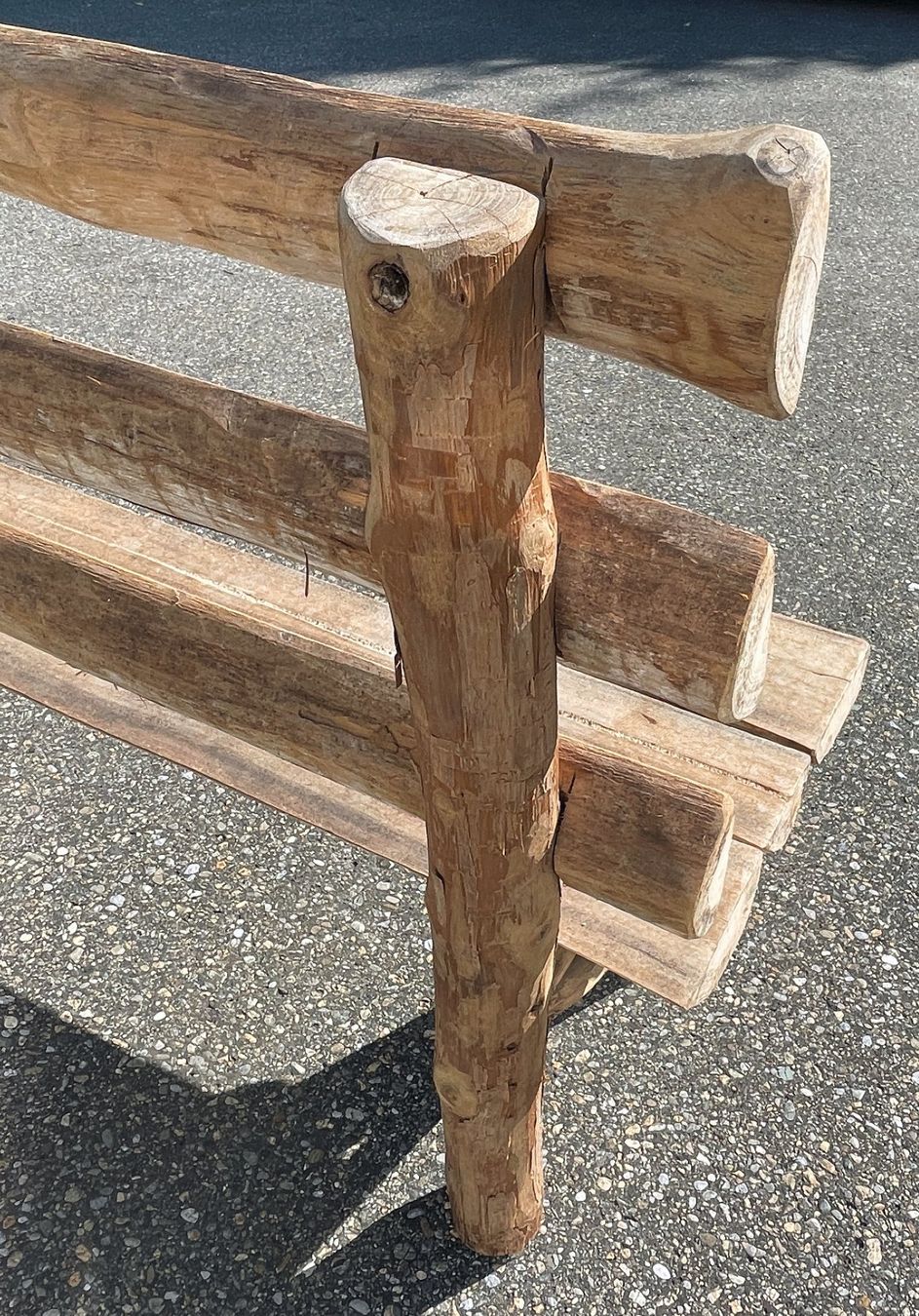 Panchine: Rustikale Bank aus Eukaliptus-Holz – Nuovo (secondo la descrizione) da Chur venduto da elifornico 4