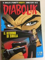 DIABOLIK RITORNO DI SIBILLA inedito N° 12 ANNO 2008  XLVII