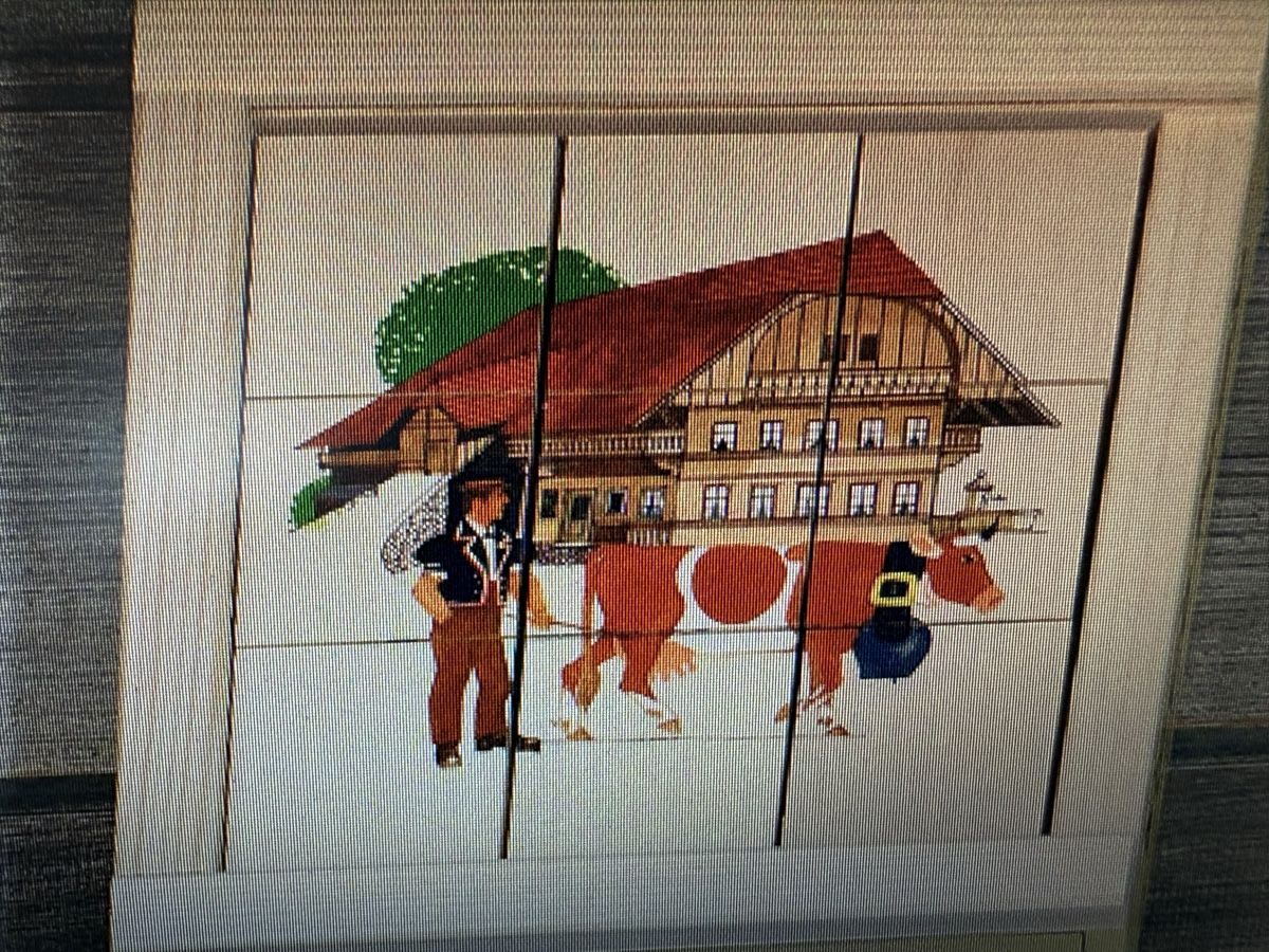 Puzzle: Holzpuzzle mit Schweizer Häuser, Vintage, Klötzli – Usato da Zürich venduto da venusandmars 5