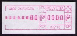 SFS 7Alll_4800 ZOFINGEN_Schalter-Gerät Vl/10_0000-0000-WERT!