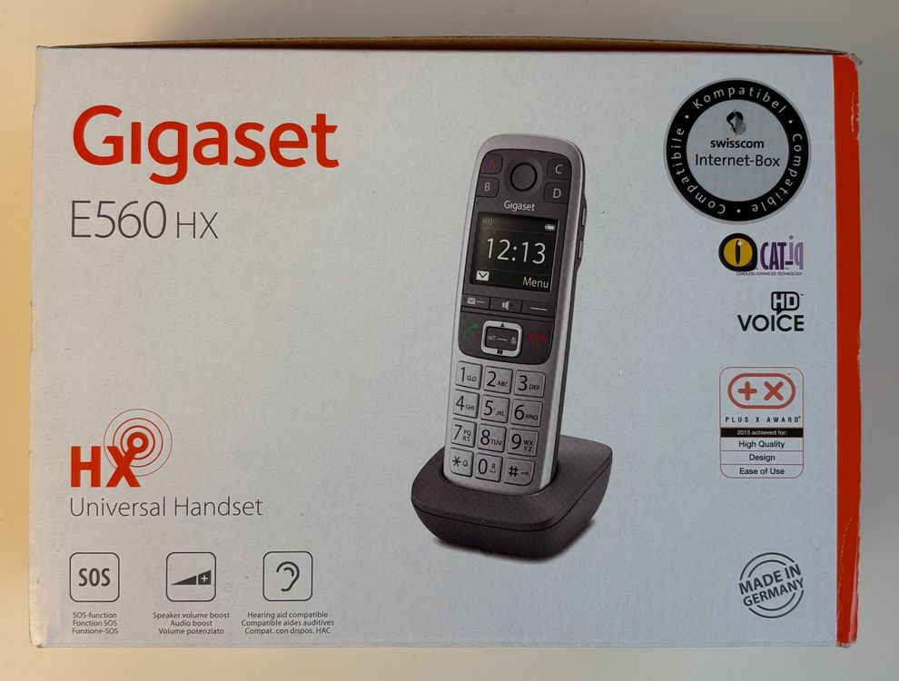 Gigaset E560HX, Grosstastentelefon für alle Router mit DECT (Neu ...