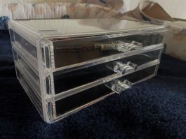 Acryl Kosmetik-Organizer mit 3 Schubladen