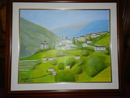 Landschaft Bild mit Signatur G.V Rohr 1994er