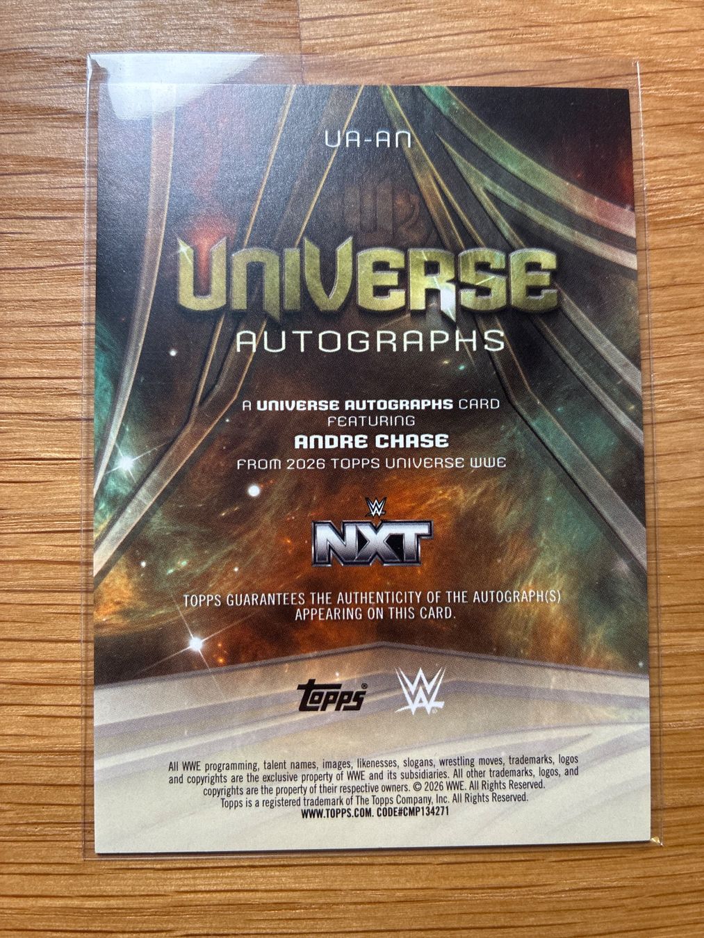 Topps Carte collezionabili: Topps Universe WWE Andre Chase Autogramm /299 – Usato da Wangenried venduto da Garagara 1