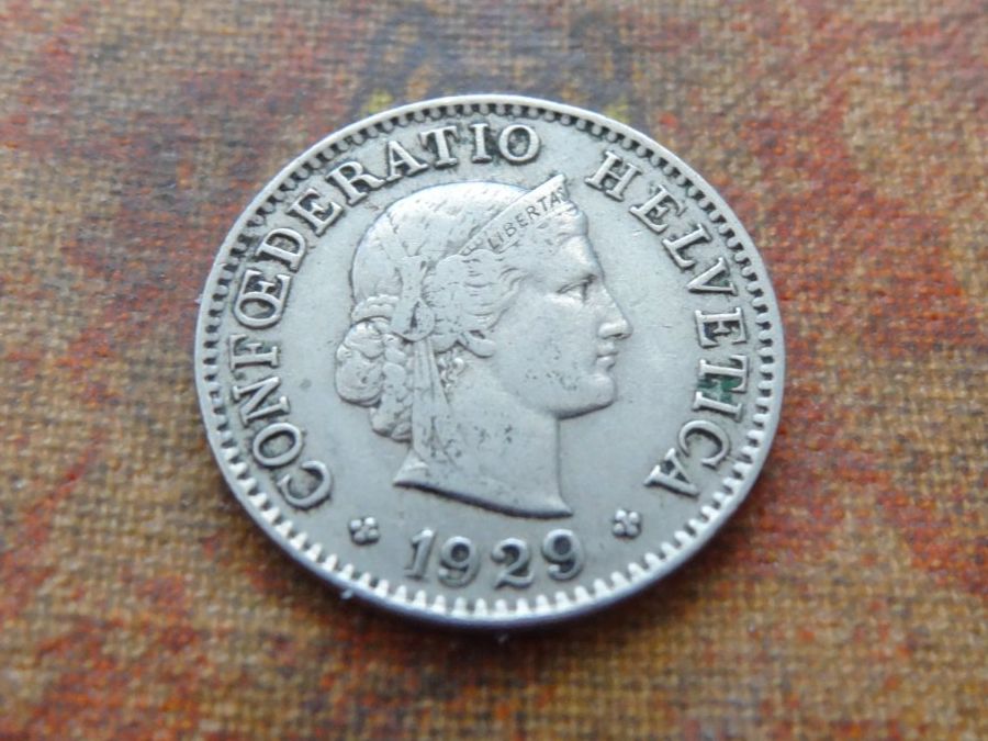 Tutti le monete: 5 Rp. 1929  (C) – Usato da Romanel-sur-Lausanne venduto da Swift13