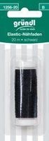 Elastic Nähfaden 20 m schwarz gummi gummiband Band OVP
