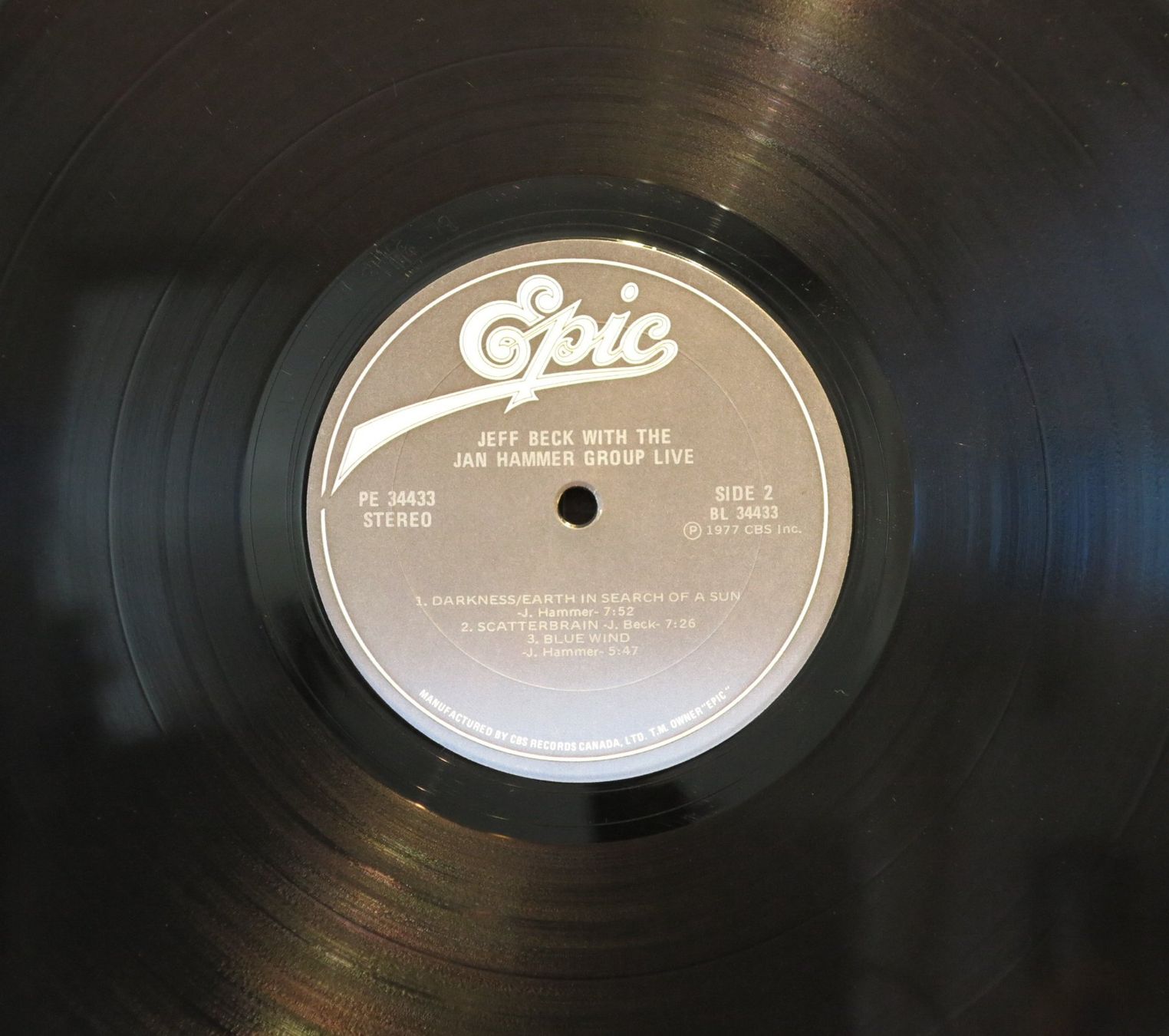 Dischi in vinile: Jeff Beck - With the Jan Hammer Group Live / LP 1977 – Usato da Zürich venduto da Naim60 3