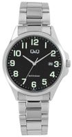 Q&Q by Citizen® Herrenuhr 40 mm Edelstahl Silber Schwarz NEU