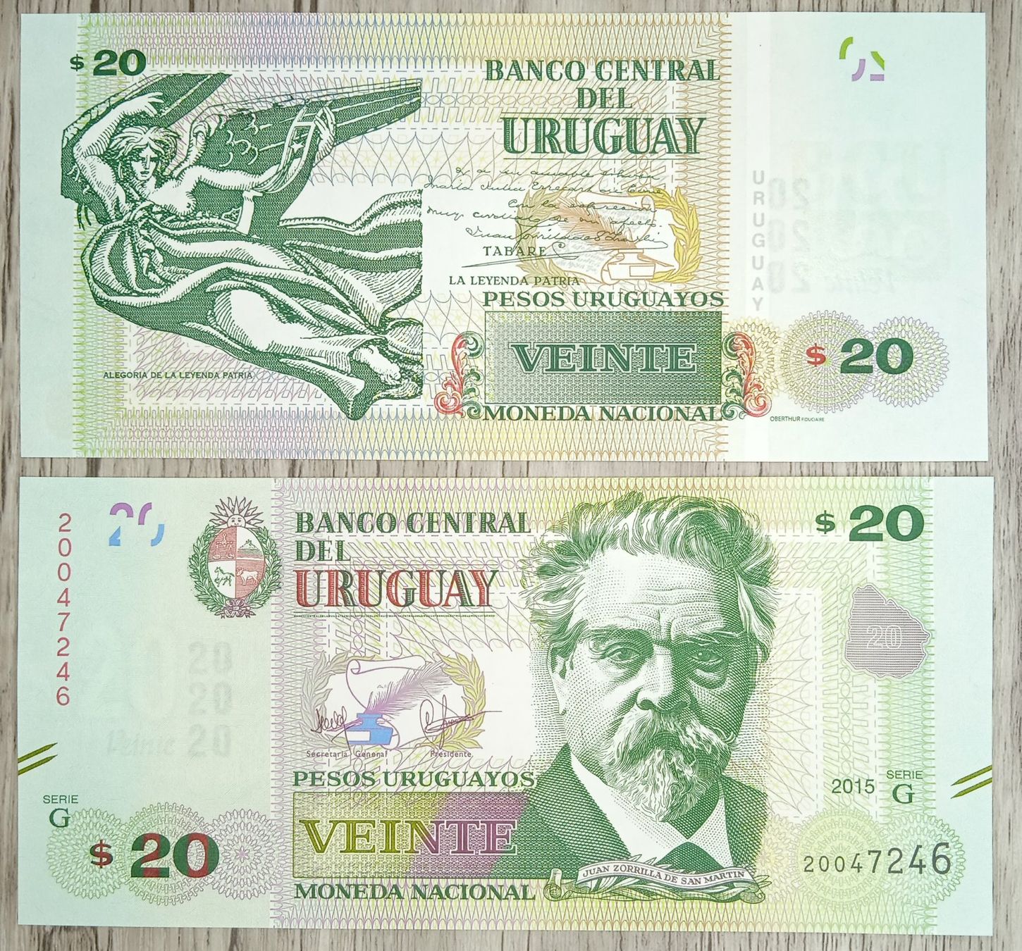 Banconote: Uruguay 20 Pesos Uruguay UNC _2 – Nuovo (secondo la descrizione) da Cousset venduto da Patricio77