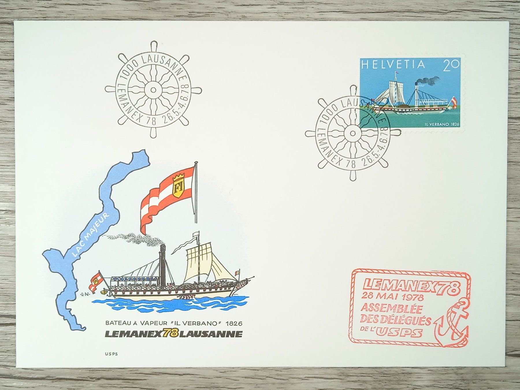 Tutti i francobolli: TR10 Enveloppe + Timbre Suisse 1978 – Usato da Cousset venduto da Patrick_Collections