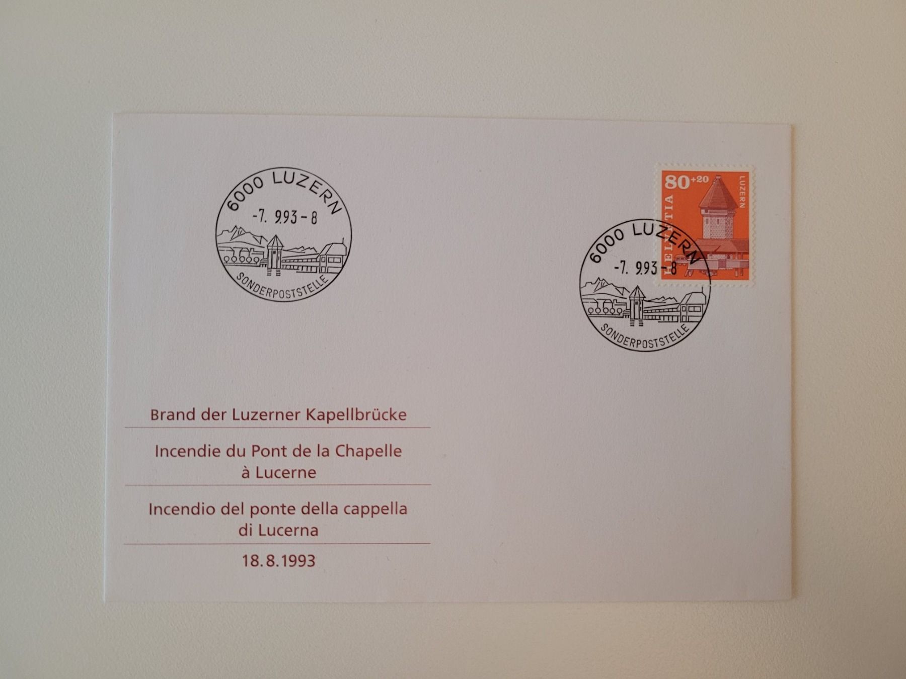 Tutti i francobolli: Briefmarke auf Couvert – Usato da Inwil venduto da Flower2325