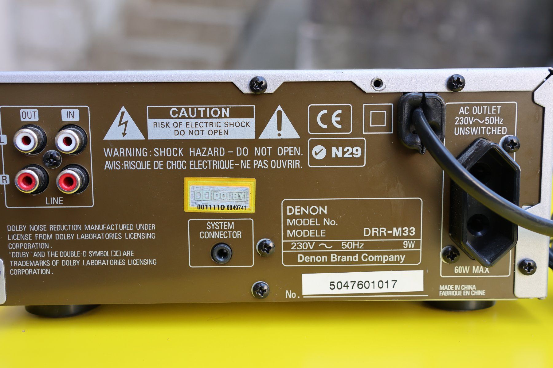 Denon Registratori: Denon DRR-M33 Tape Deck Single Autoreverse – Usato da Benglen venduto da Disney5 1