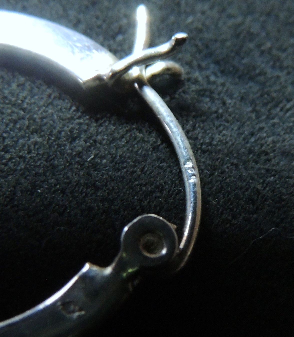 Orecchini pendenti & Orecchini a lobo: Silber 925 Creolen Ohrringe 20 mm – Usato da Waldenburg venduto da schaller707 3
