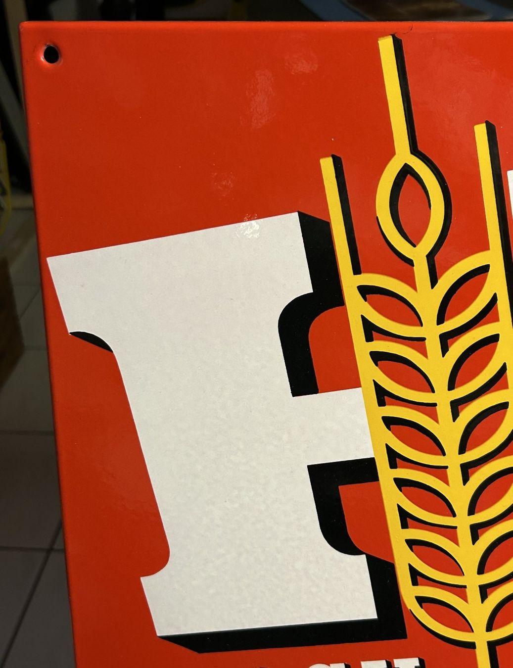 Insegne: Hochdorfer Bier Emailschild – Usato da Lüchingen venduto da Aw67 1