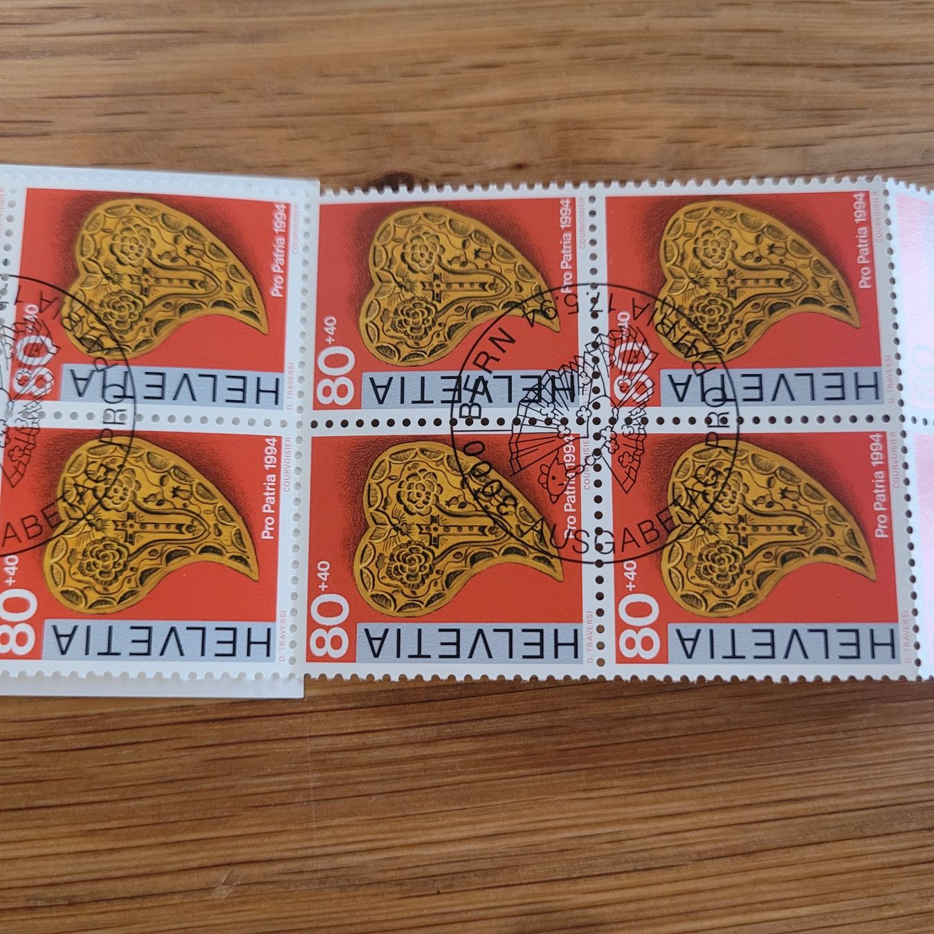 Alle Briefmarken: Markenheftchen Carnet De Timbre Pro Patria 1994 – Gebraucht aus Biel/Bienne von Destockweb 3
