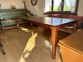 Esstisch Alvaro Nussbaum Massivholz B 160-255x90x75