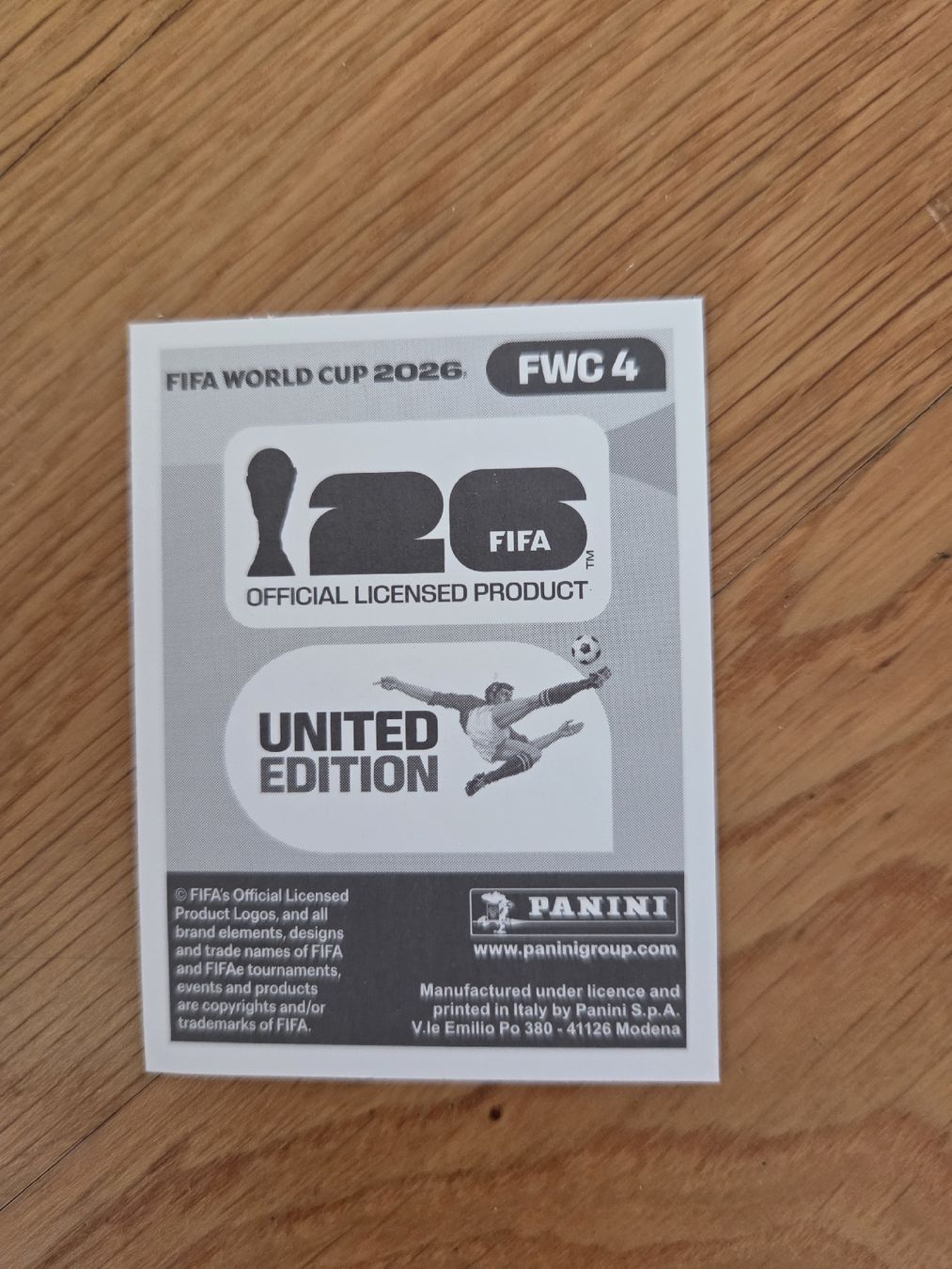 Panini Carte collezionabili: FIFA World Cup 2026 Sticker FWC4 – Nuovo (secondo la descrizione) da Mönchaltorf venduto da snowwater 1