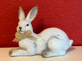 Dekorativer Osterhase aus Kerami, Vintage Look, Neu
