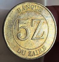 ZAIRE 5 ZAIRES 1987
