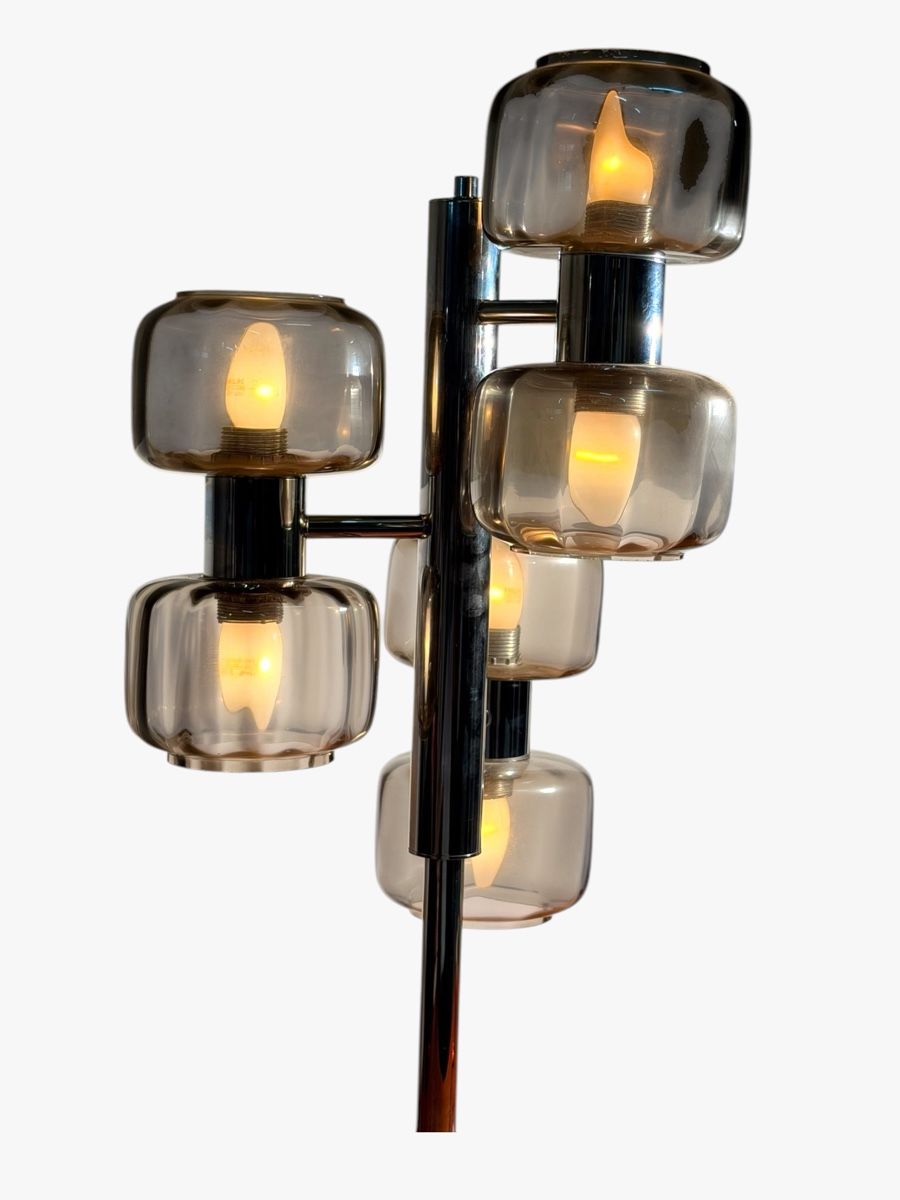 Lampen: Table lamp 6 lights Lamag Swiss, 70s  – Gebraucht aus Lausanne von artnouveau04 4