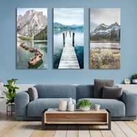 Riesig 🔝 SUPER PREIS 💲 Wandbild 120x80 NEU / Natur See