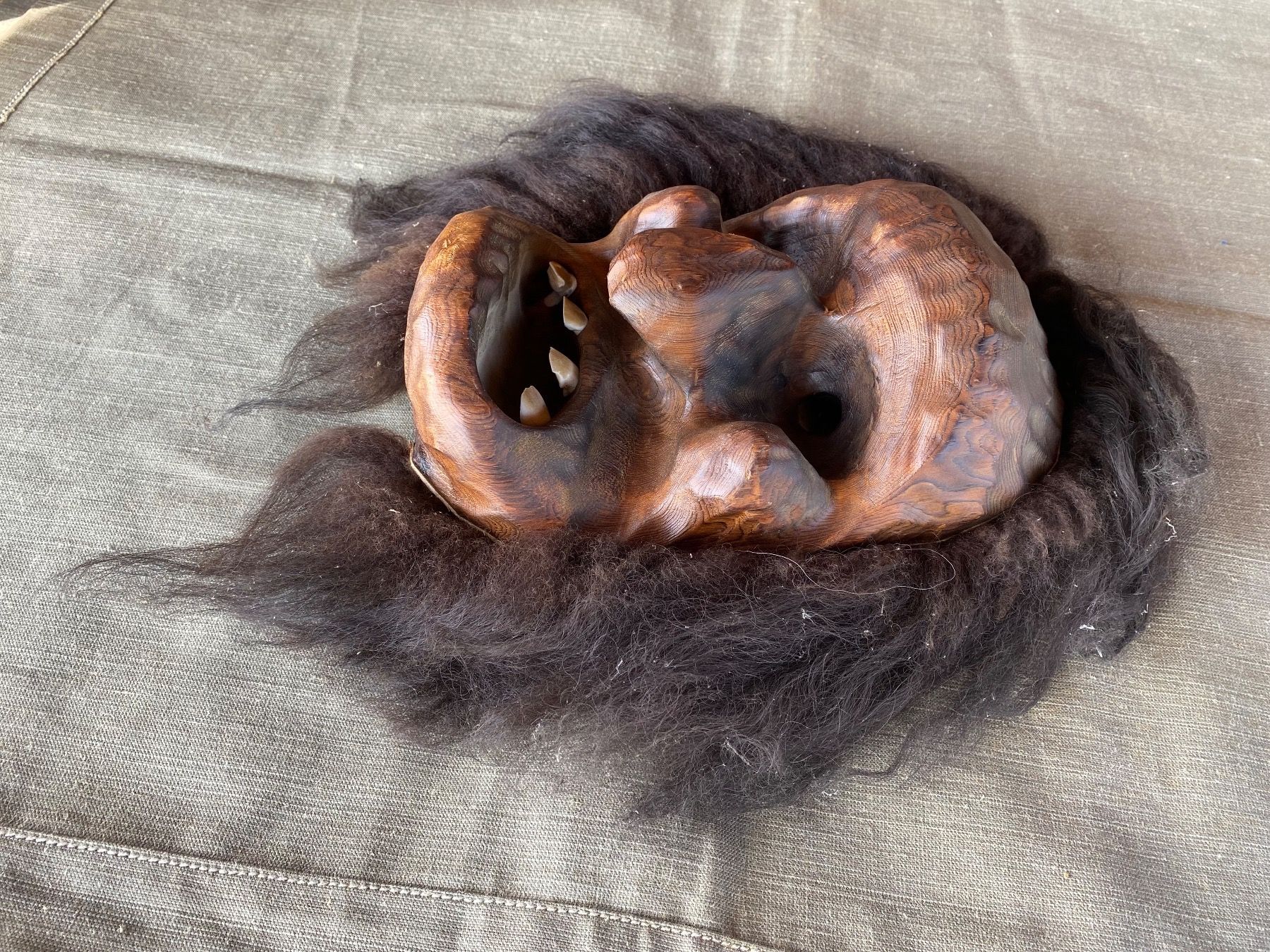 Altro in Antiquarato & Arte: sehr schöne alte Walliser Holzmaske – Usato da Feldbach venduto da Fea1 2