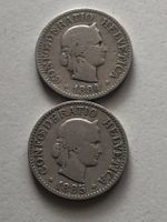 Lot mit 2 Stk. 10 Rp.  1884 und 1885