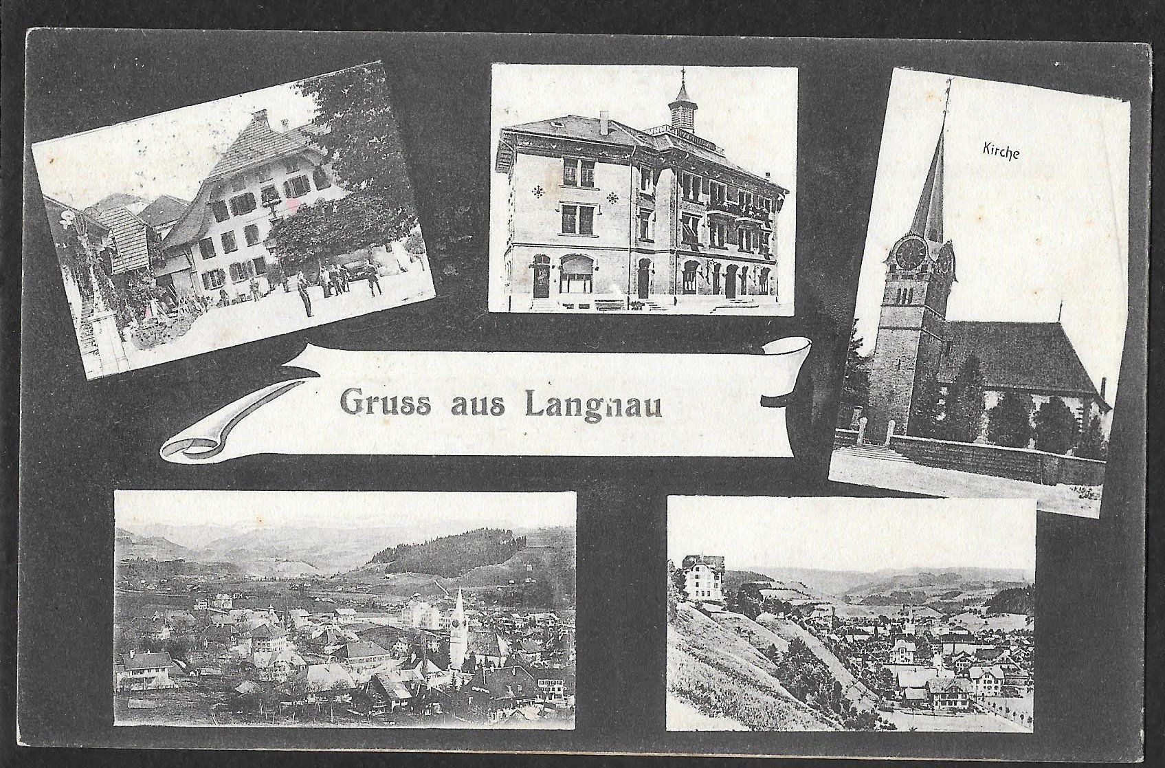 Cartoline postali: Langnau im Emmental 5 Bilder – Usato da Olten venduto da clotaldi