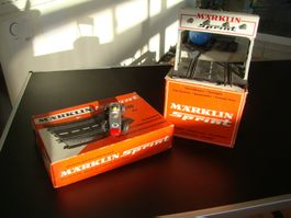 Märklin Sprint Autorennbahn Schienen und Rundenzähler ovp