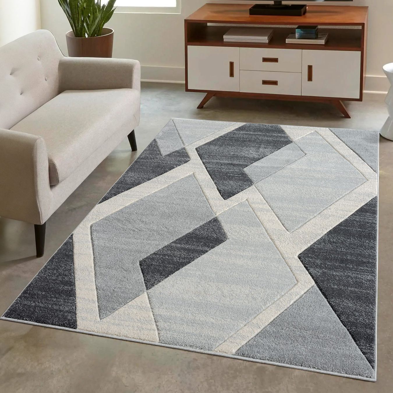 Teppiche: Teppich Bonito 7167 Grau – Neu und originalverpackt aus Reinach AG von carpethouse