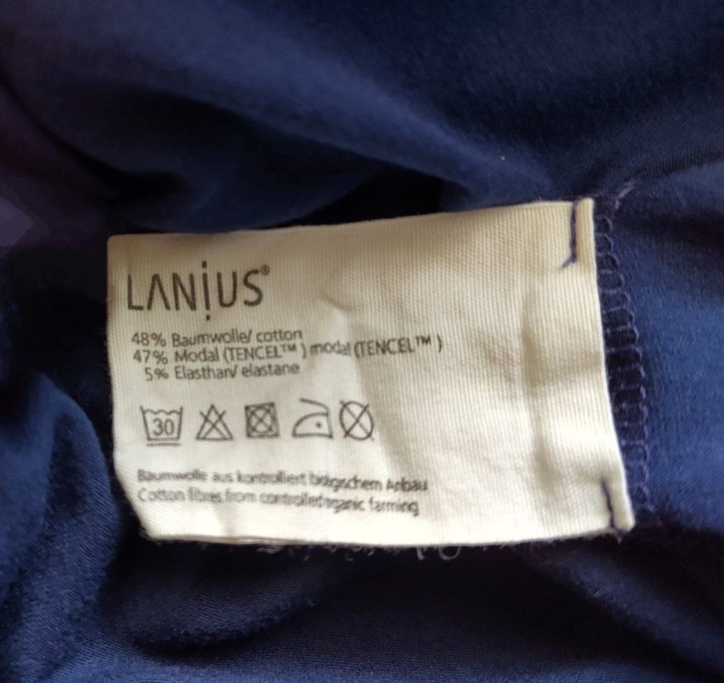 Lanius Vestiti: Bio-Baumwolle Dunkelblaues Kleid Gr. 38 – Usato da Schlieren venduto da co.ba. 3
