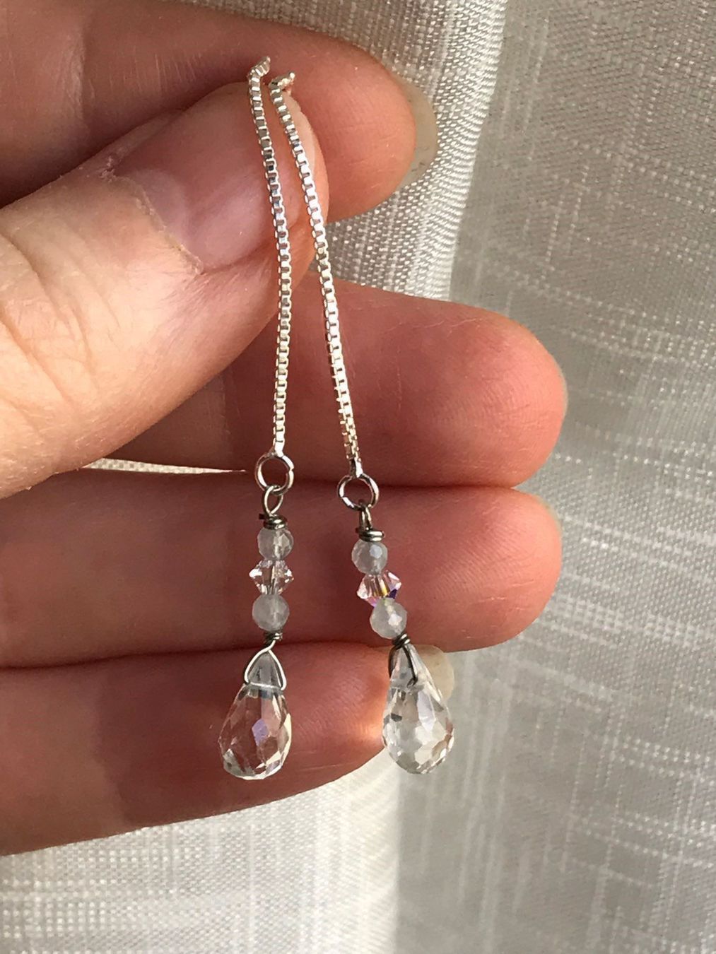 Orecchini pendenti & Orecchini a lobo: Aquamarin & original Swarovski Crystall – Nuovo (secondo la descrizione) da Basel venduto da Chili007 3
