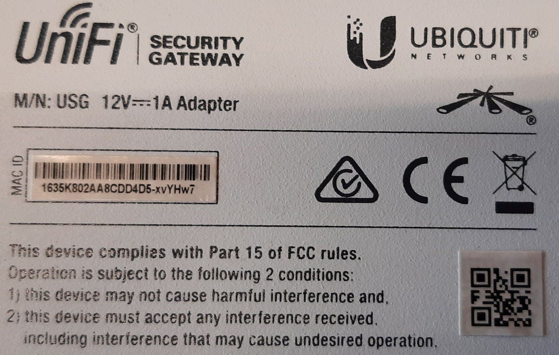 Firewall: Ubiquiti Unifi security gateway – Gebraucht aus Attalens von Gmsa68 2