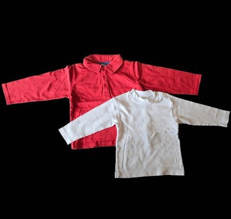 2 Langarmshirts, Gr. 86/92, Top Zustand, warm und weich