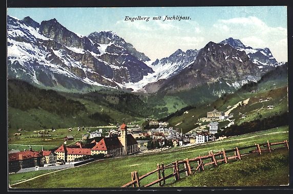 Ansichtskarten: Engelberg, Gesamtansicht mit Juchlipass – Gebraucht aus Berlin von bartko-reher