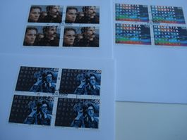 Satz Kino, 1995, FDC + 4erblock, 4 Belege