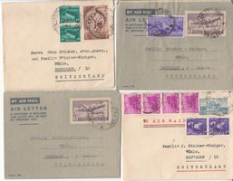 Indien, Pedong - Hochdorf, 4 Briefe 1953/54