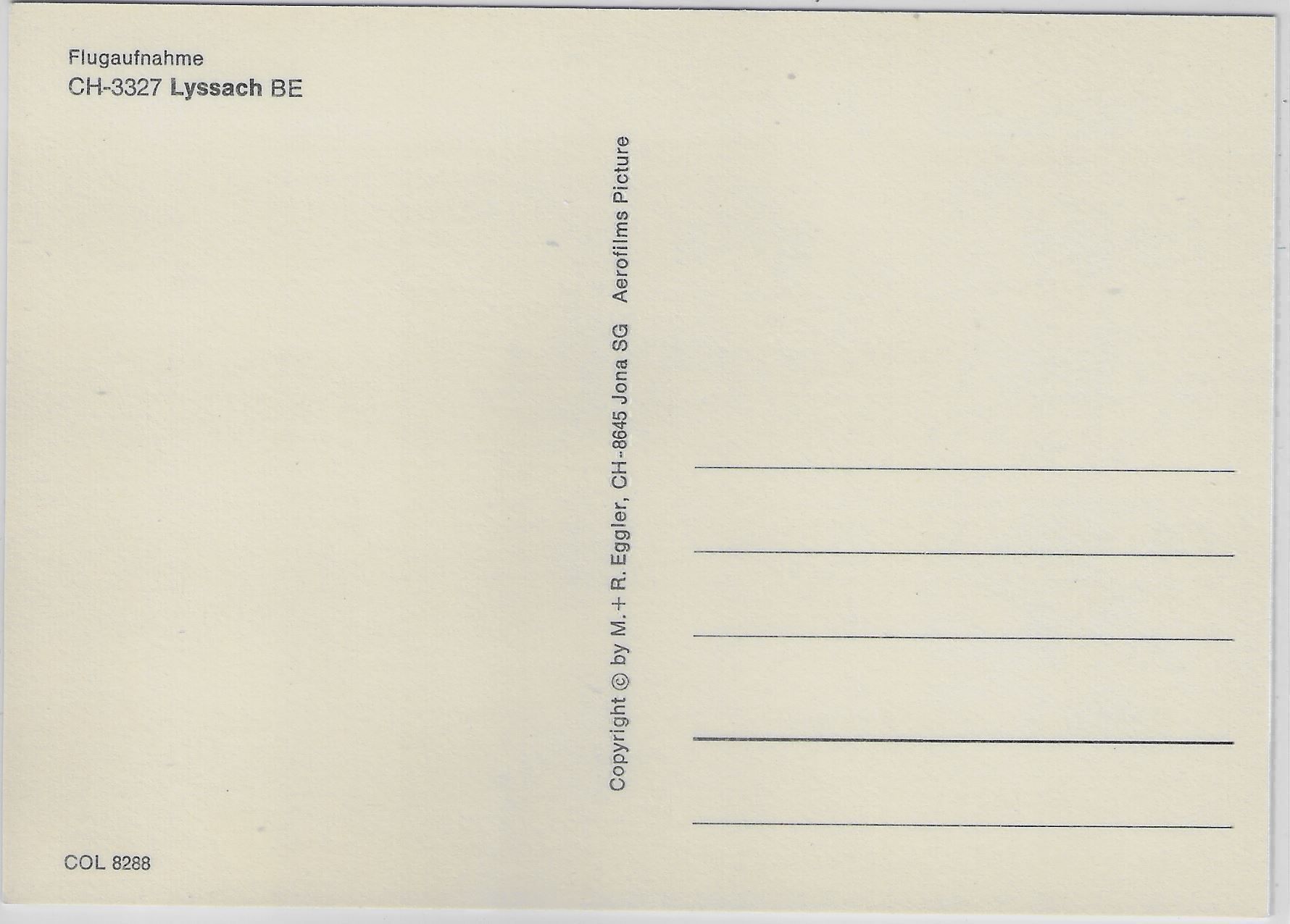 Cartoline postali: Flugaufnahme Lyssach BE – Antico da Ettingen venduto da Kartenplanet 1