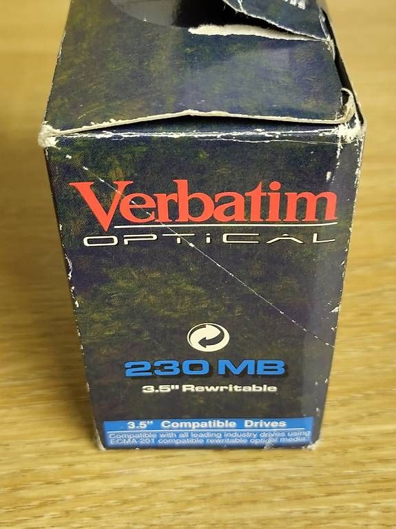 Verbatim Schede di memoria: Verbatim Magneto Optical Media 230MB Discs OM – Nuovo e nell'imballaggio originale da Wohlen AG venduto da gnabbr 3