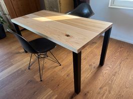 ESCHENHOLZ TISCH MASSIV 150 X 72 CM SCHREINER ANFERTIGUNG