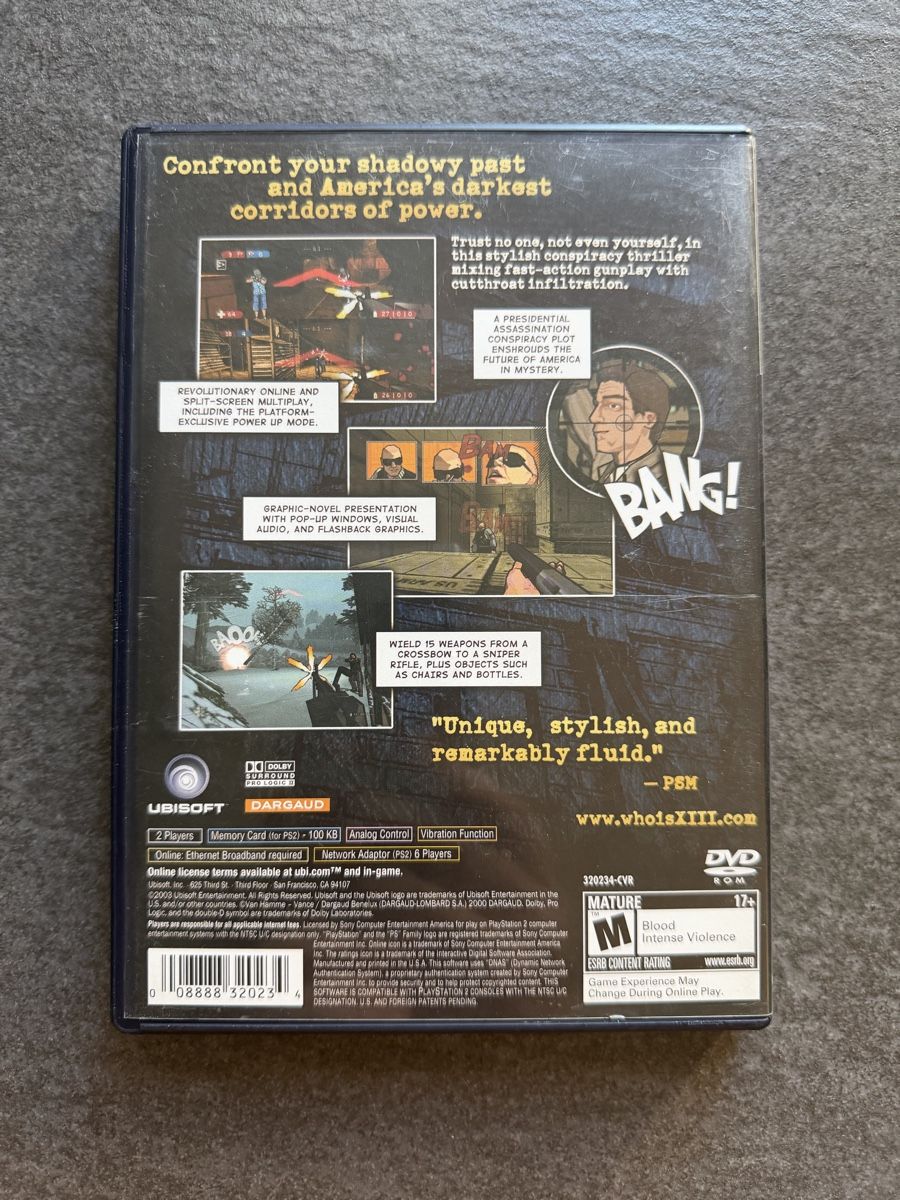 Sony Spiele: XIII/Thirteen PS2 NTSC – Gebraucht aus Zürich von cENS0R 1