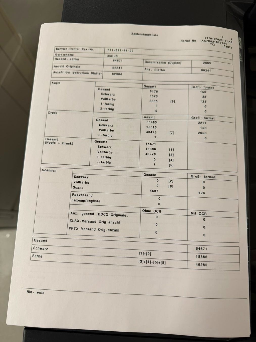 Konica Stampanti: DEVELOP ineo+ 450i | Konica Minolta C450i | A3 Farb-MFP TOP! – Usato da Dottikon venduto da refurbished-IT 3