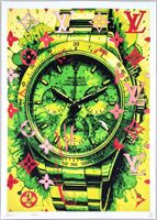 Death NYC Ltd Ed Pop Art Druck " Vuitton Pop Art Rolex