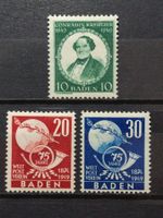 FR Zo Baden Mi-Nr.53-56/57 ungebraucht